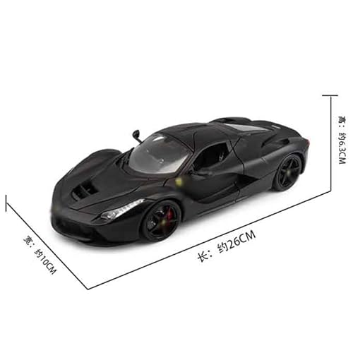 EVURU Simulationsautomodell Für Ferrari 1:18 simulierte Legierungsautomodell-Modellornamente simulierte Innentür kann Metallmodell geöffnet Werden (Color : FXXK-Black No. 44) von EVURU