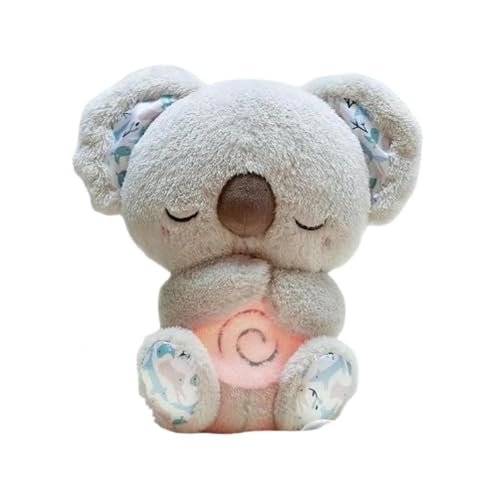 EVURU Soothing Koala Bear, Breathing Koala Sleep Buddy, Sleep Companion Toy, Anxiety Relief, Portable Plush Toy with Music Lights & Rhythmic Breathing Motion (1PCS) von EVURU