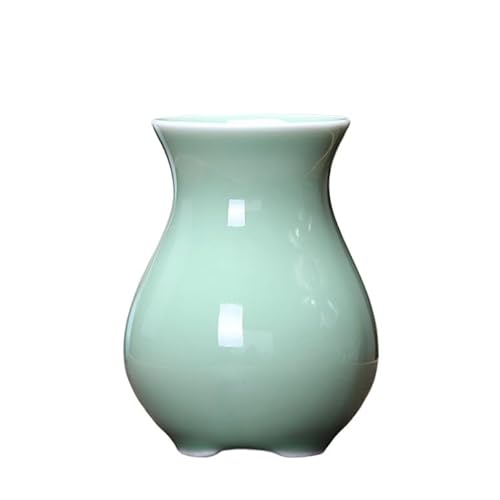 EVZSDOTYE Celadon-Stiftehalter, kreativer modischer Schreibwarenpinsel, Kugelschreiber, Bleistift, multifunktionaler Retro-Stiftehalter fürs Büro, rund(C-1) von EVZSDOTYE