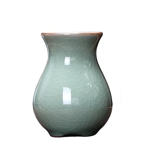 EVZSDOTYE Celadon-Stiftehalter, kreativer modischer Schreibwarenpinsel, Kugelschreiber, Bleistift, multifunktionaler Retro-Stiftehalter fürs Büro, rund(C-3) von EVZSDOTYE