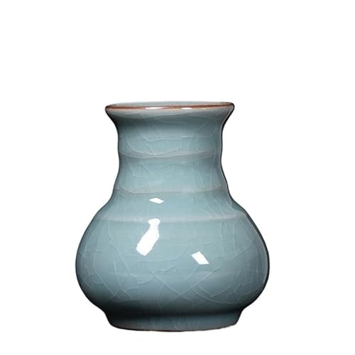 EVZSDOTYE Celadon-Stiftehalter, kreativer modischer Schreibwarenpinsel, Kugelschreiber, Bleistift, multifunktionaler Retro-Stiftehalter fürs Büro, rund(D-1) von EVZSDOTYE