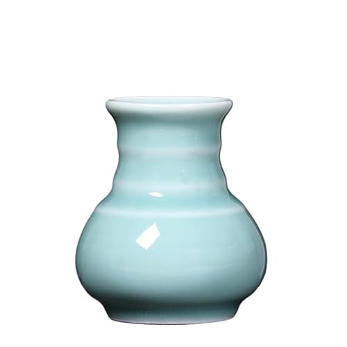 EVZSDOTYE Celadon-Stiftehalter, kreativer modischer Schreibwarenpinsel, Kugelschreiber, Bleistift, multifunktionaler Retro-Stiftehalter fürs Büro, rund(D-2) von EVZSDOTYE