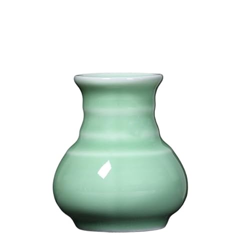 EVZSDOTYE Celadon-Stiftehalter, kreativer modischer Schreibwarenpinsel, Kugelschreiber, Bleistift, multifunktionaler Retro-Stiftehalter fürs Büro, rund(D-3) von EVZSDOTYE