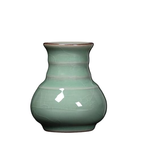 EVZSDOTYE Celadon-Stiftehalter, kreativer modischer Schreibwarenpinsel, Kugelschreiber, Bleistift, multifunktionaler Retro-Stiftehalter fürs Büro, rund(D-4) von EVZSDOTYE