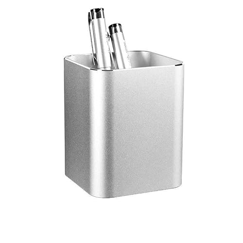 EVZSDOTYE Leichter, luxuriöser, moderner Stiftebehälter, einfacher Stiftebehälter aus Metall mit großer Kapazität, Aufbewahrungsornamente for Büro- und Schreibtischschreibwaren(Large Square-Silver) EVZSDOTYE Leichter, luxuriöser, moderner Stiftebehälter, einfacher Stiftebehälter aus Metall mit großer Kapazität, Aufbewahrungsornamente for Büro- und Schreibtischschreibwaren(Large Square-Silver) von EVZSDOTYE