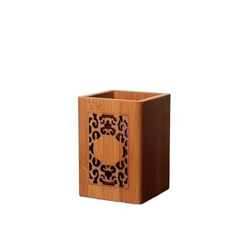 EVZSDOTYE Rattan-Teedose, Stroh, Bambus, Holz, Organizer for Teezeremonie-Zubehör, Tee-Clip, Teeschaufel-Organizer, Bürstenhalter(1) von EVZSDOTYE