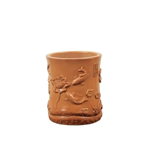 EVZSDOTYE Rattan-Teedose, Stroh, Bambus, Holz, Organizer for Teezeremonie-Zubehör, Tee-Clip, Teeschaufel-Organizer, Bürstenhalter(5) von EVZSDOTYE