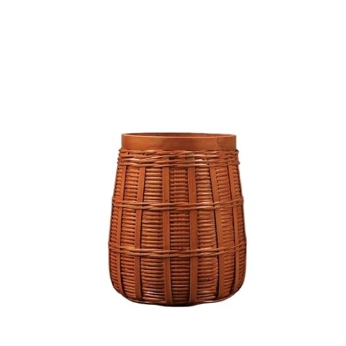 EVZSDOTYE Rattan-Teedose, Stroh, Bambus, Holz, Organizer for Teezeremonie-Zubehör, Tee-Clip, Teeschaufel-Organizer, Bürstenhalter(8) von EVZSDOTYE
