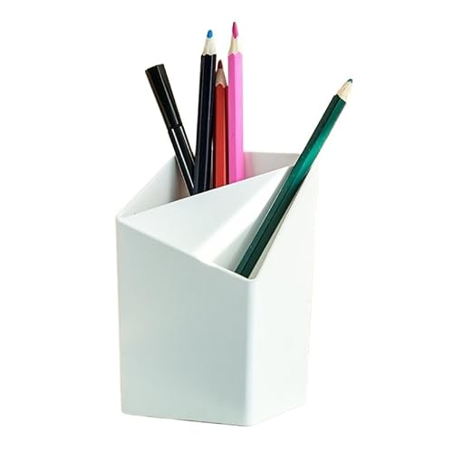 EVZSDOTYE Skandinavischer Kreativer Stiftehalter, Studenten-Organizer, Schreibtisch-Stifteeimer(White) von EVZSDOTYE