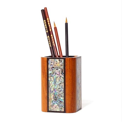 EVZSDOTYE Stiftebehälter, Kreativer Schreibtisch-Büro-Organizer im Retro-chinesischen Stil, Ornamente, personalisierte Mal- und Kalligraphie-Zubehör von EVZSDOTYE