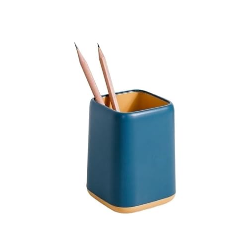 EVZSDOTYE Stiftebehälter, Student Desktop Storage Office Einfacher multifunktionaler großer kreativer Stiftbehälter Make-up-Pinsel for Mädchen Skandinavien(Blue) von EVZSDOTYE