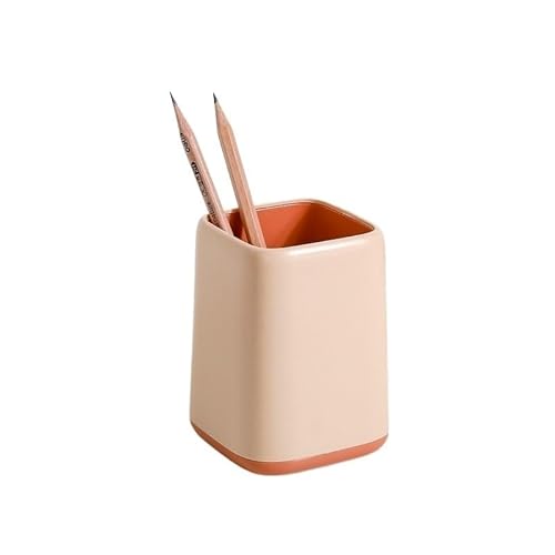 EVZSDOTYE Stiftebehälter, Student Desktop Storage Office Einfacher multifunktionaler großer kreativer Stiftbehälter Make-up-Pinsel for Mädchen Skandinavien(Pink) von EVZSDOTYE