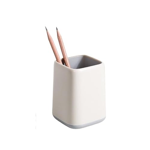 EVZSDOTYE Stiftebehälter, Student Desktop Storage Office Einfacher multifunktionaler großer kreativer Stiftbehälter Make-up-Pinsel for Mädchen Skandinavien(White) von EVZSDOTYE