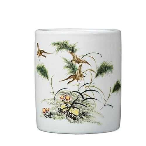 EVZSDOTYE Stiftebehälter aus Keramik, Aufbewahrung for den Schreibtisch von Studenten, kreatives Modestudium, Retro-Stiftebehälter im chinesischen Stil(8-Large) von EVZSDOTYE