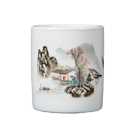 EVZSDOTYE Stiftebehälter aus Keramik, Aufbewahrung for den Schreibtisch von Studenten, kreatives Modestudium, Retro-Stiftebehälter im chinesischen Stil(9-Large.) von EVZSDOTYE