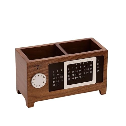 EVZSDOTYE Stifthalter, Kreativ mit Kalender, Büro, Schreibtisch, Schreibwaren, Organizer, Ornamente, Stifthalter aus Holz(1) von EVZSDOTYE