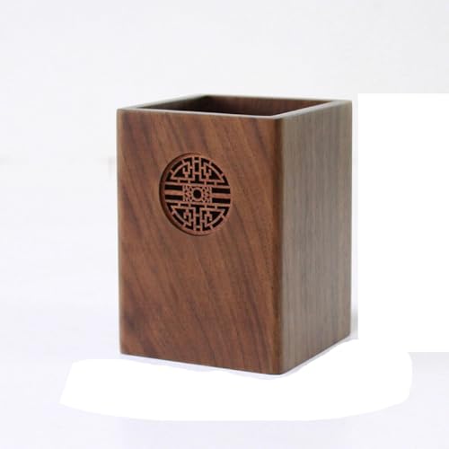 EVZSDOTYE Stifthalter aus Holz, kreativer Organizer aus Massivholz, Büro-Desktop-Ornamente, Stifthalter, Premium-Lichtgefühl, Luxus(7) von EVZSDOTYE