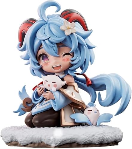 EVZZ Hutao Figures, 17 cm, Ganyu Anime Figure, Q Version Standing Model PVC Figure Collectible,Model Figures, Desktop Decoration EVZZ Hutao Figures, 17 cm, Ganyu Anime Figure, Q Version Standing Model PVC Figure Collectible,Model Figures, Desktop Decoration von EVZZ
