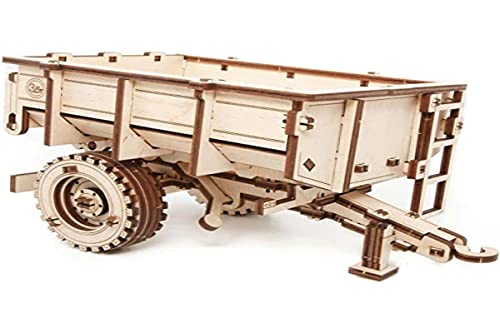EWA Eco-Wood-Art - 3D-Holzpuzzle für Jugendliche und Erwachsene - Traktor-Anhänger BELARUS-82 2022 - DIY-Bausatz, Selbstmontage, kein Kleber erforderlich - 68 Stück Natürlich von EWA Eco-Wood-Art