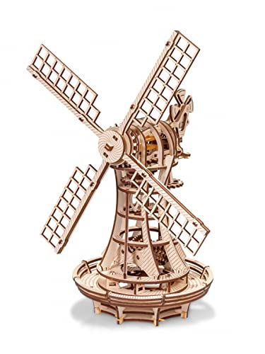 EWA Eco-Wood-Art - 3D-Holzpuzzle für Jugendliche und Erwachsene - WINDMÜHLE- DIY-Bausatz, Selbstmontage, kein Kleber erforderlich - 227 Stück, Natürlich EWA Eco-Wood-Art - 3D-Holzpuzzle für Jugendliche und Erwachsene - WINDMÜHLE- DIY-Bausatz, Selbstmontage, kein Kleber erforderlich - 227 Stück, Natürlich von EWA Eco-Wood-Art