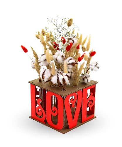 EWA Eco-Wood-Art - 3D-Holzpuzzles für Interieur und Design - Dekovase 'Love' - Souvenir, Geschenk, Küche, Wohnkultur, Interieur - 12 Stück von EWA Eco-Wood-Art