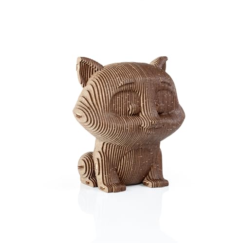 EWA Eco-Wood-Art COINBANK: CAT Einmal zusammengebaut, Wird Dieser 3D-Innenbaukasten zu einem funktionalen Sparschwein mit einem Schlüssel zum Öffnen EWA Eco-Wood-Art COINBANK: CAT Einmal zusammengebaut, Wird Dieser 3D-Innenbaukasten zu einem funktionalen Sparschwein mit einem Schlüssel zum Öffnen von EWA Eco-Wood-Art