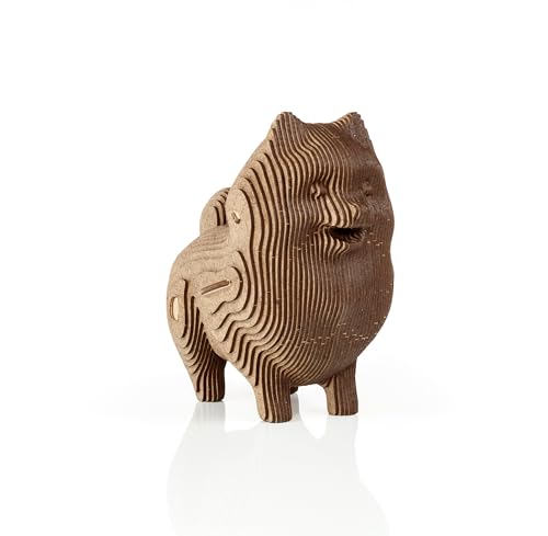 EWA Eco-Wood-Art COINBANK: Dog Einmal zusammengebaut, Wird Dieser 3D-Innenbaukasten zu einem funktionalen Sparschwein mit einem Schlüssel zum Öffnen EWA Eco-Wood-Art COINBANK: Dog Einmal zusammengebaut, Wird Dieser 3D-Innenbaukasten zu einem funktionalen Sparschwein mit einem Schlüssel zum Öffnen von EWA Eco-Wood-Art