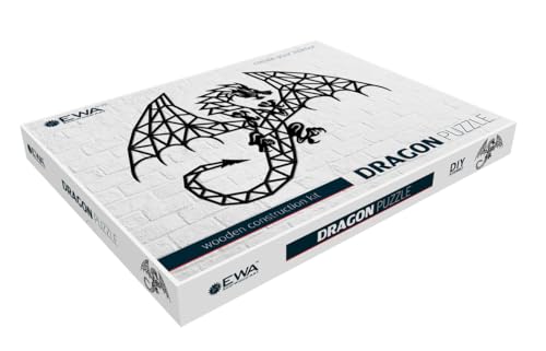 EWA Eco-Wood-Art Dragon Drachen Holzpuzzles Design-Polygonales Drachenpuzzle-Souvenir, Geschenk, Küche, Wohnkultur, Interieur, Schwarz EWA Eco-Wood-Art Dragon Drachen Holzpuzzles Design-Polygonales Drachenpuzzle-Souvenir, Geschenk, Küche, Wohnkultur, Interieur, Schwarz von EWA Eco-Wood-Art