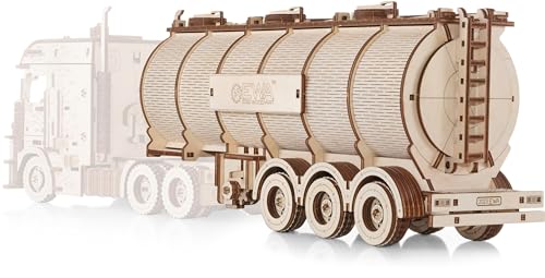 EWA Eco-Wood-Art Tank Trailer for Road King EWA Eco-Wood-Art-3D-Holzpuzzle für Jugendliche und Erwachsene-TANKANHÄNGER DIY-Bausatz, Selbstmontage, kein Kleber erforderlich-251 Stück, natürlich EWA Eco-Wood-Art Tank Trailer for Road King EWA Eco-Wood-Art-3D-Holzpuzzle für Jugendliche und Erwachsene-TANKANHÄNGER DIY-Bausatz, Selbstmontage, kein Kleber erforderlich-251 Stück, natürlich von EWA Eco-Wood-Art