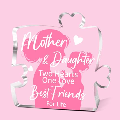 Acryl-Block-Puzzle, Geburtstagsgeschenk für Mutter und Tochter, Muttertagsgeschenk für Mutter, Schreibtischdekoration, einzigartige Geschenke für Mama von EWDMOUK