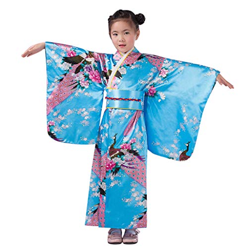 EWFAS Japanischer Kimono für Mädchen - Traditionelles Kimono-Roben-Kostümset für Kinder Traditionell Hochzeitskleidung Party Performance Kleid EWFAS Japanischer Kimono für Mädchen - Traditionelles Kimono-Roben-Kostümset für Kinder Traditionell Hochzeitskleidung Party Performance Kleid von EWFAS