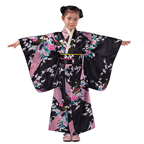 EWFAS Japanischer Kimono für Mädchen - Traditionelles Kimono-Roben-Kostümset für Kinder Traditionell Hochzeitskleidung Party Performance Kleid EWFAS Japanischer Kimono für Mädchen - Traditionelles Kimono-Roben-Kostümset für Kinder Traditionell Hochzeitskleidung Party Performance Kleid von EWFAS