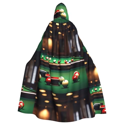 EWQrtyy Billard-Umhang, Halloween-Kapuzenumhang für Erwachsene, für Kostümpartys, Karneval, Partyzubehör mit großer Kapuze EWQrtyy Billard-Umhang, Halloween-Kapuzenumhang für Erwachsene, für Kostümpartys, Karneval, Partyzubehör mit großer Kapuze von EWQrtyy