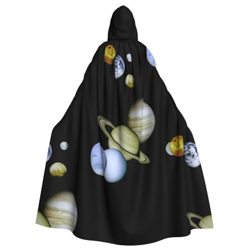 EWQrtyy Planet Jupiter bedruckter Umhang für Erwachsene, Halloween-Kapuzenumhang für Kostümpartys, Karneval, Partyzubehör mit großer Kapuze EWQrtyy Planet Jupiter bedruckter Umhang für Erwachsene, Halloween-Kapuzenumhang für Kostümpartys, Karneval, Partyzubehör mit großer Kapuze von EWQrtyy
