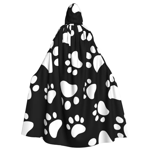 EWQrtyy Umhang mit Bärentatzen-Aufdruck, Halloween-Kapuzenumhang für Kostümpartys, Karneval, Partyzubehör mit großer Kapuze EWQrtyy Umhang mit Bärentatzen-Aufdruck, Halloween-Kapuzenumhang für Kostümpartys, Karneval, Partyzubehör mit großer Kapuze von EWQrtyy