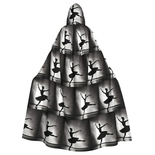 EWQrtyy Umhang mit Ballerina-Tanzdruck, Erwachsenen-Halloween-Kapuzenumhang für Kostümpartys, Karneval, Partyzubehör mit großer Kapuze EWQrtyy Umhang mit Ballerina-Tanzdruck, Erwachsenen-Halloween-Kapuzenumhang für Kostümpartys, Karneval, Partyzubehör mit großer Kapuze von EWQrtyy