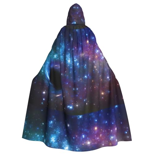 EWQrtyy Umhang mit Galaxie-Druck, Halloween-Kapuzenumhang für Kostümpartys, Karneval, Partyzubehör mit großer Kapuze EWQrtyy Umhang mit Galaxie-Druck, Halloween-Kapuzenumhang für Kostümpartys, Karneval, Partyzubehör mit großer Kapuze von EWQrtyy