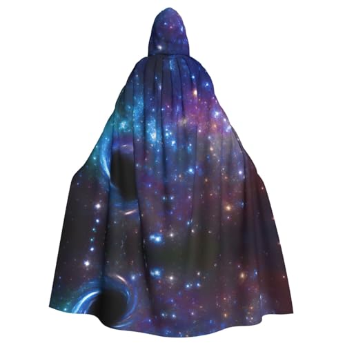 EWQrtyy Umhang mit Galaxie-Druck, Halloween-Kapuzenumhang für Kostümpartys, Karneval, Partyzubehör mit großer Kapuze EWQrtyy Umhang mit Galaxie-Druck, Halloween-Kapuzenumhang für Kostümpartys, Karneval, Partyzubehör mit großer Kapuze von EWQrtyy