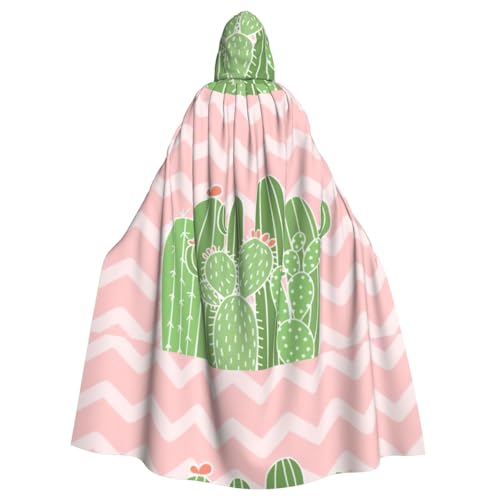 EWQrtyy Umhang mit Kaktus-Wüstendruck, Halloween-Kapuzenumhang für Kostümpartys, Karneval, Partyzubehör mit großer Kapuze EWQrtyy Umhang mit Kaktus-Wüstendruck, Halloween-Kapuzenumhang für Kostümpartys, Karneval, Partyzubehör mit großer Kapuze von EWQrtyy