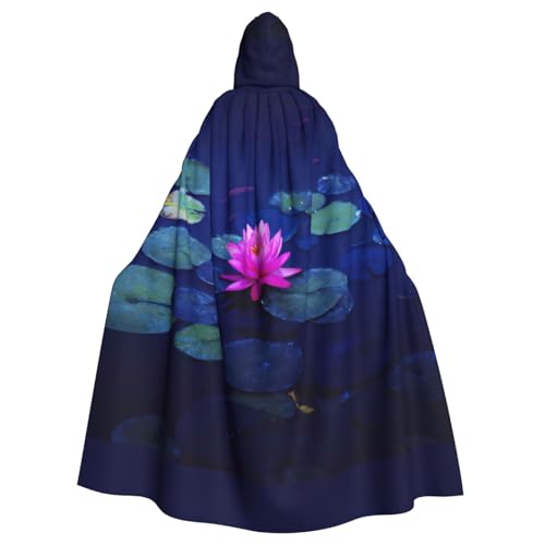 EWQrtyy Umhang mit Lotusdruck, für Erwachsene, Halloween, Kapuzenumhang für Kostümpartys, Karneval, Partyzubehör mit großer Kapuze EWQrtyy Umhang mit Lotusdruck, für Erwachsene, Halloween, Kapuzenumhang für Kostümpartys, Karneval, Partyzubehör mit großer Kapuze von EWQrtyy