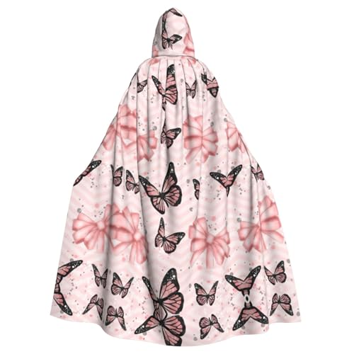 EWQrtyy Umhang mit Schmetterlings-Motiv, für Erwachsene, Halloween, Kapuzenumhang für Kostümpartys, Karneval, Partyzubehör mit großer Kapuze EWQrtyy Umhang mit Schmetterlings-Motiv, für Erwachsene, Halloween, Kapuzenumhang für Kostümpartys, Karneval, Partyzubehör mit großer Kapuze von EWQrtyy