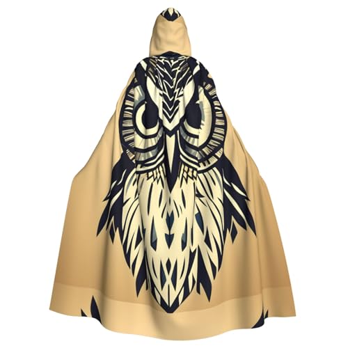 EWQrtyy Umhang mit niedlichem Eulen-Druck, Halloween-Kapuzenumhang für Kostümpartys, Karnevalsparty, mit großer Kapuze EWQrtyy Umhang mit niedlichem Eulen-Druck, Halloween-Kapuzenumhang für Kostümpartys, Karnevalsparty, mit großer Kapuze von EWQrtyy