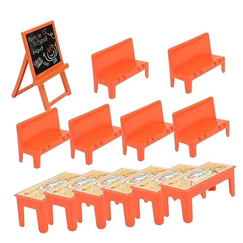 EXAOMBLE 1 Satz Winzige Möbel Mini-schulbedarf Für Puppen Miniatur-schulklassenzimmer Miniatur-klassenzimmermöbel Mini-klassenzimmer-Ornamente Schulstühle Plastik 13 Stück EXAOMBLE 1 Satz Winzige Möbel Mini-schulbedarf Für Puppen Miniatur-schulklassenzimmer Miniatur-klassenzimmermöbel Mini-klassenzimmer-Ornamente Schulstühle Plastik 13 Stück von EXAOMBLE