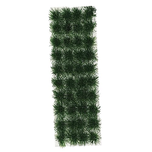 EXAOMBLE 1 Schachtel Miniatur Gras Cluster für DIY Sandtisch Dekoration Realistisches Künstliches Gras für Modellbau Miniaturlandschaften und Szenengestaltung Dunkelgrün von EXAOMBLE