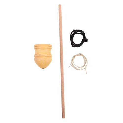 EXAOMBLE 1 Set Nützliches Holz-Spinning-gyro Kinder-Fitness-Spielzeug Vorschulische Feinmotorik-entwicklungs-gyro Für Outdoor-aktivitäten von EXAOMBLE