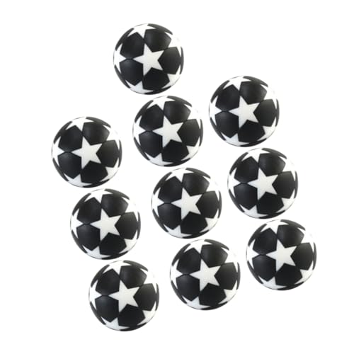 EXAOMBLE 10 Stück Miniatur Fußball Spielzubehör mit Klassischem Sternmuster für Tischfußballspiel EXAOMBLE 10 Stück Miniatur Fußball Spielzubehör mit Klassischem Sternmuster für Tischfußballspiel von EXAOMBLE