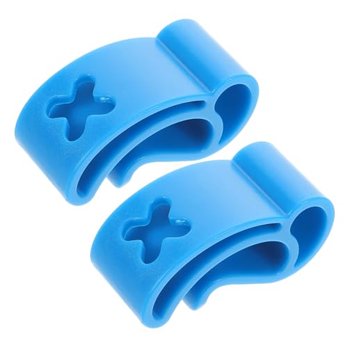 EXAOMBLE 2 Stück -Clip Tragezubehör Sportscheibenhalter Tragbarer Flugscheibenclip Flying-disc-Klemmen Disc-organisationsclip Outdoor-übungsclip Kleiner Plattenträger Blue Abs von EXAOMBLE