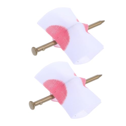 EXAOMBLE 2 Stück Nagel tragen Halloween-Streiche-Requisite Nagel durch Fingerstreichspielzeug lustige partyspiele Halloween Scherzartikel gruselige Streich-Requisite Plastik Weiß EXAOMBLE 2 Stück Nagel tragen Halloween-Streiche-Requisite Nagel durch Fingerstreichspielzeug lustige partyspiele Halloween Scherzartikel gruselige Streich-Requisite Plastik Weiß von EXAOMBLE
