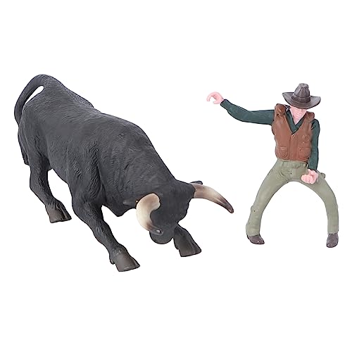 EXAOMBLE 2 Stücke Stierkampf Modell Spielzeug Simulation Decor Dekorative Ritter Modell Statische Figurine Ritter Schmuck Kunststoff Spielzeug von EXAOMBLE