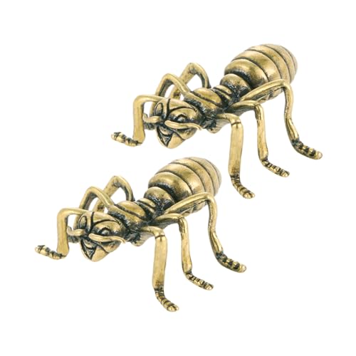 EXAOMBLE 2stücke Antik-Finish Kupfer Ameisen Skulpturen Miniatur Ameisen Figuren Für Garten Tischdeko Und Frühlings-Insekten Dekoration EXAOMBLE 2stücke Antik-Finish Kupfer Ameisen Skulpturen Miniatur Ameisen Figuren Für Garten Tischdeko Und Frühlings-Insekten Dekoration von EXAOMBLE